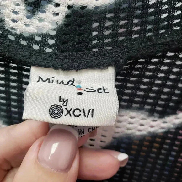 Mind Set by XCVI Mesh Cowl Neck Top - Picture 6 of 7